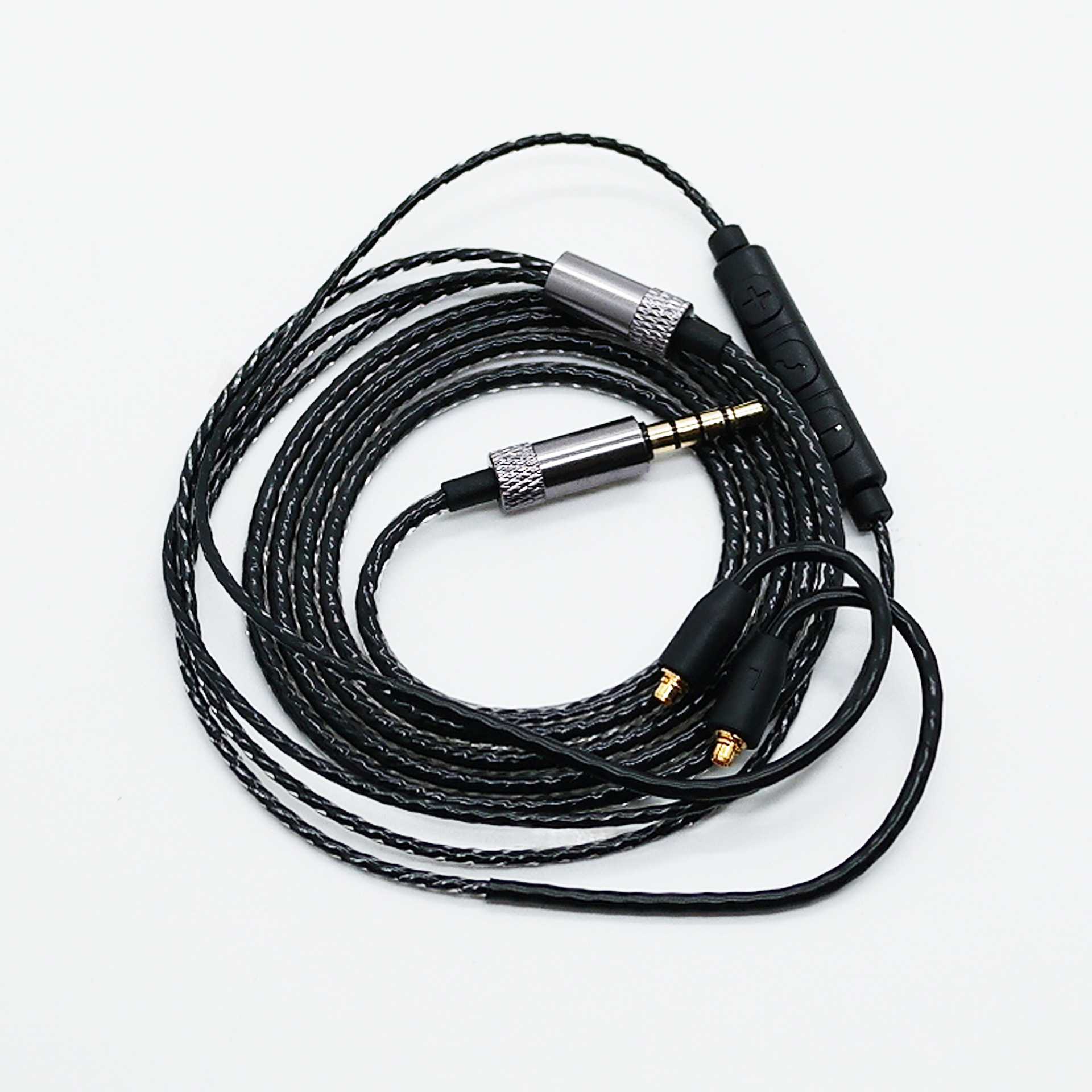 三按键耳机升级线舒尔SE215/425/535/846/威士顿UE900发烧线