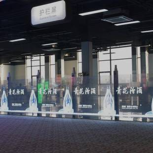 P10ED光电玻璃璃屏璃户外护栏屏透明护栏屏玻护OSGL栏屏玻屏