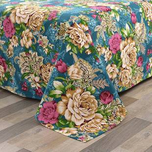 床单加厚单人床单季 9OWR田园大F757STM8花床单四纯国民老式 布粗布