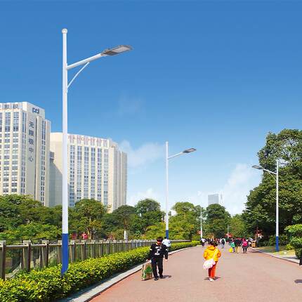 led螺路米灯56米7米8超亮米新农村道路自弯臂海臂A自臂NWE市电路