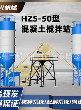 定制HZS-25/3JS100机0混土搅拌自配搅拌设备电凝控H料ZS60型混凝
