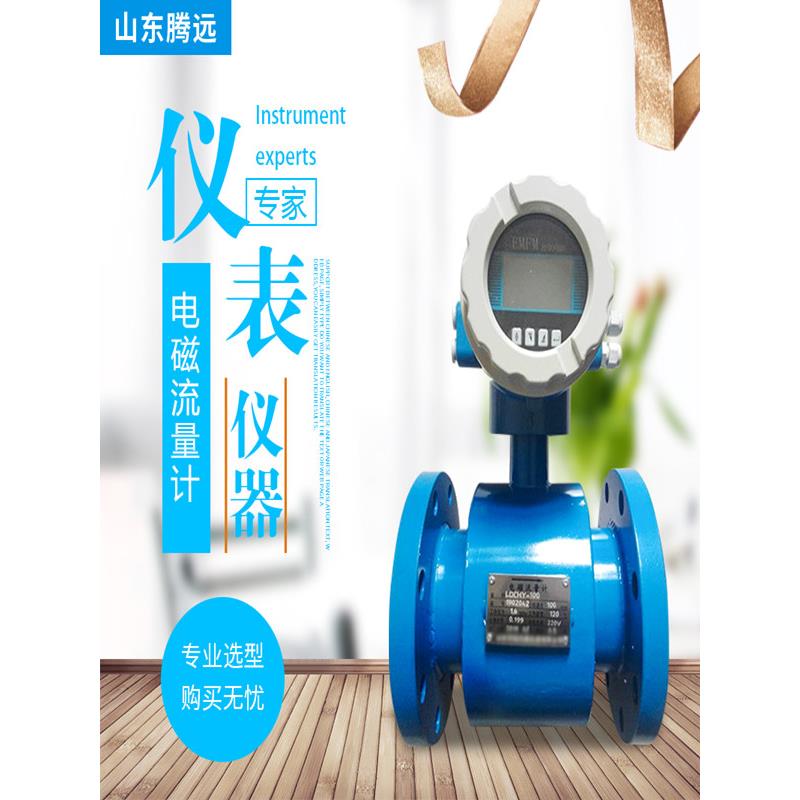 电磁流量计污水 LDG智能表液体分体式一体式DN50 100水计量表衬里