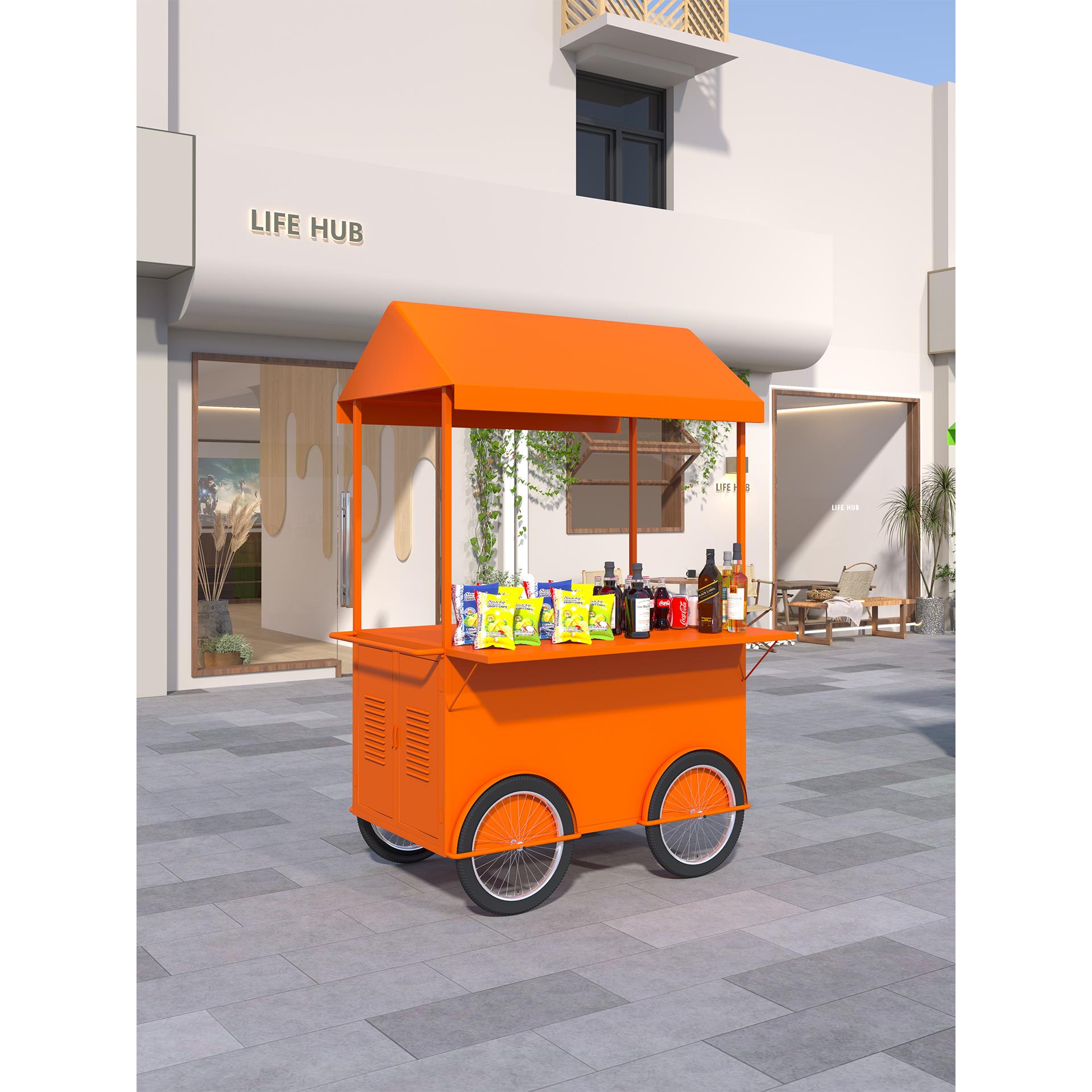 铁艺摆摊小推车夜市摆摊车商用超市售货车活动促销车小吃摊位车