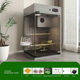 鹦鹉冬季保温箱宠柜恒温鸟笼加热款笼子鸟窝实木玄凤牡丹鹦鹉专用