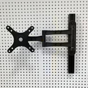 洞洞板显示器支架电脑萤幕壁挂支架洞洞板书架配件免打孔增高