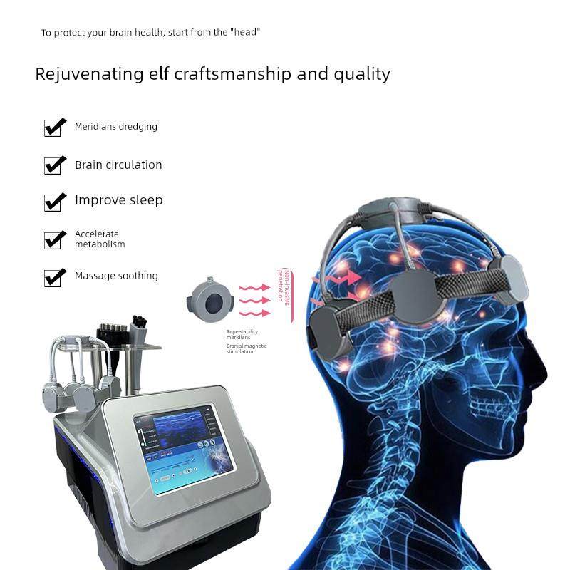 5D磁量子经络头磁脑抗衰老仪头部按摩肩颈经络疏通美容美发专用身