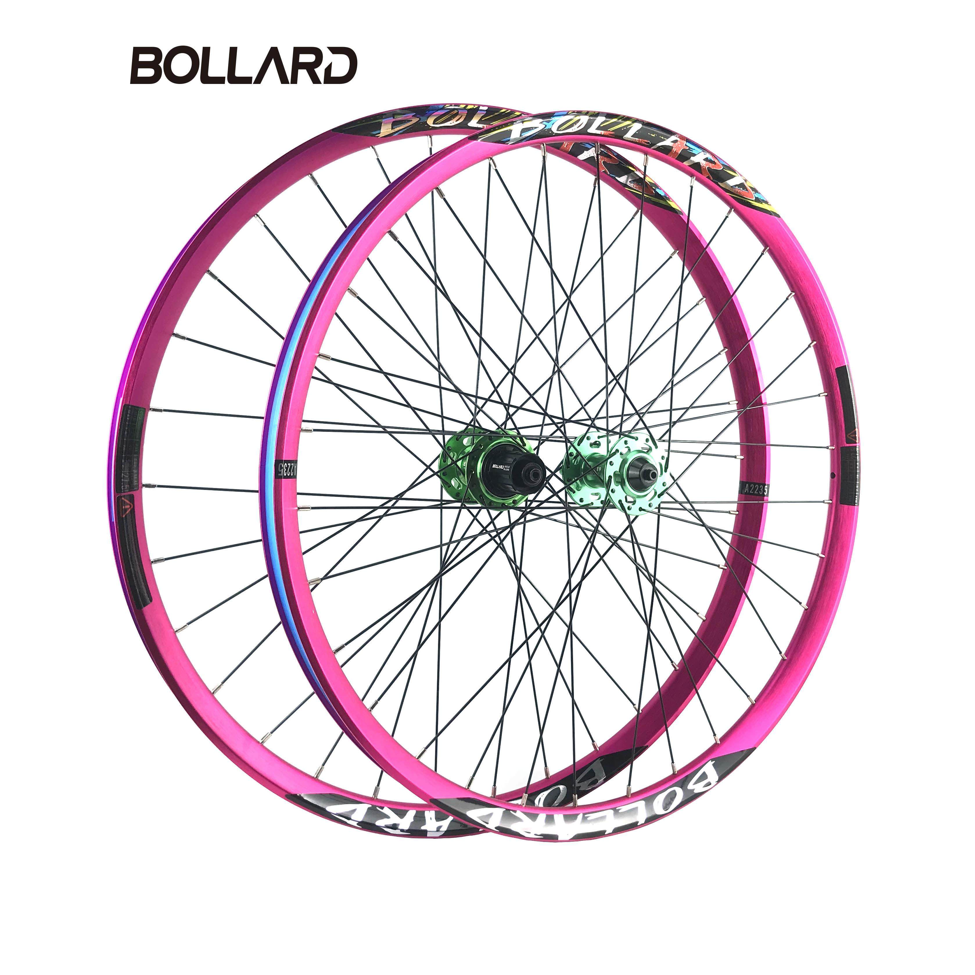 BOLLARD博拉德A35登山自行车桶轴快拆轮组高强度车圈花鼓AM土坡