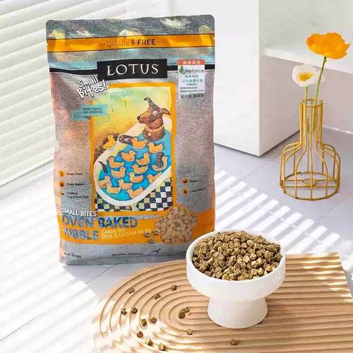 莲藕狗粮鸭肉甘薯去除泪痕小狗和老人小颗粒低温烤狗粮