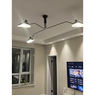 北欧Serge Mouille张牙舞爪鸭嘴吊灯简约覆古工业风客厅餐厅灯具