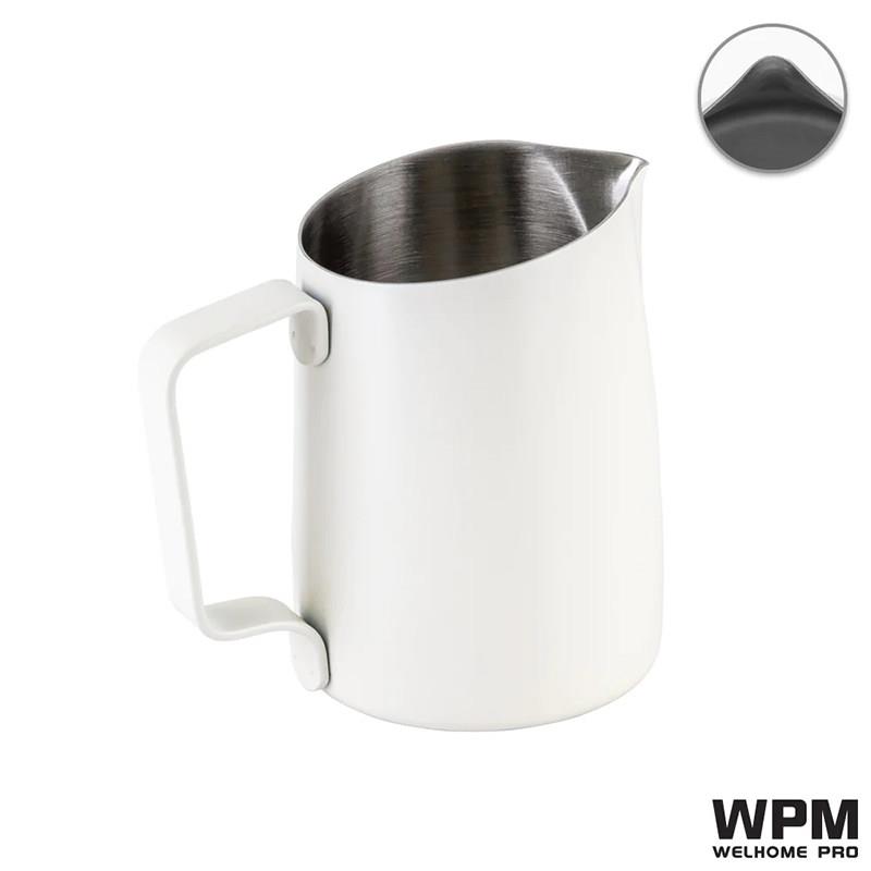 WPM惠家拉花缸450ml咖啡拉花杯奶泡杯拉花奶缸不锈钢斜口尖嘴圆嘴图片