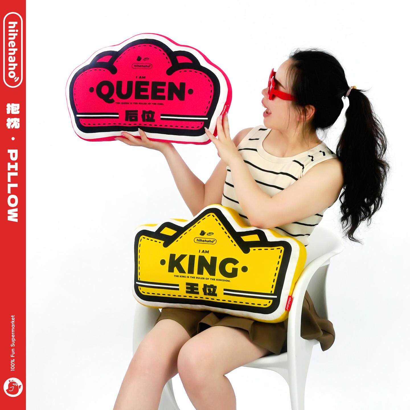 办公室靠枕王位后位情侣抱枕沙发客厅靠垫久坐护腰床头睡觉专用