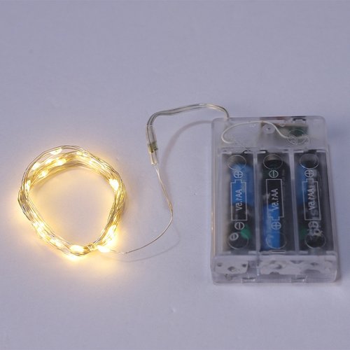 厂家直销5号电池盒铜线灯串3功能闪烁灯led灯串圣诞波波球灯串批