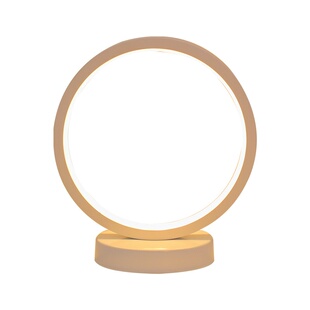 北欧装饰台灯圆环卧室床头灯氛围创意led小夜灯护眼睡眠喂奶宿舍