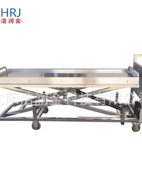 Mortuary liftl t roley尸体升降20车带移动托盘液压双插尸体推