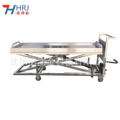 Mortuary liftl t roley尸体升降20车带移动托盘液压双插尸体推