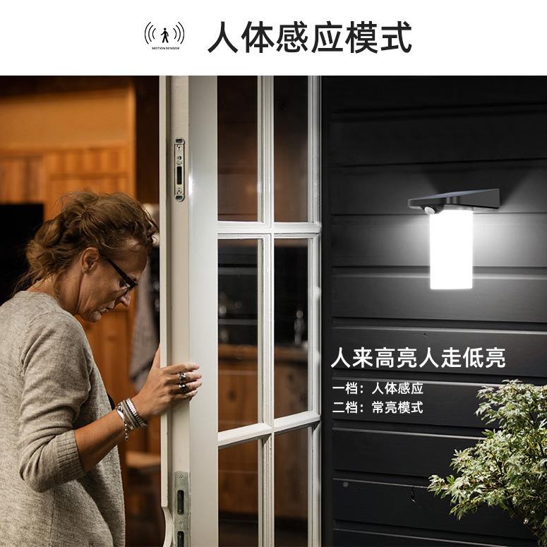 跨境太阳院能壁灯家用户围外灯防YH0620-P水人体感应花园墙装饰灯