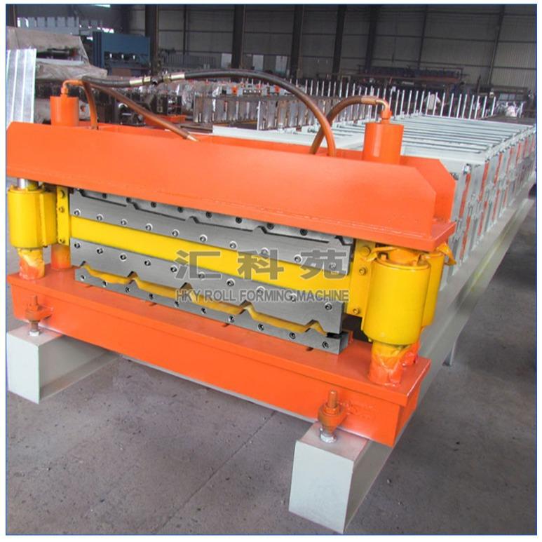 全自动双压瓦机 84-9000彩钢瓦压型机属 层金围栏冷弯-840/双层压