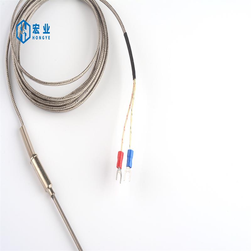 K弯型铠装热电WRNK-191温偶电热偶WNRK-191可曲Pt100/E/J/T型度传