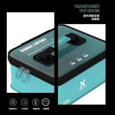 雷臣XR-918渔具收纳盒钓箱多功能工具包钓鱼配件盒线组漂盒工具箱