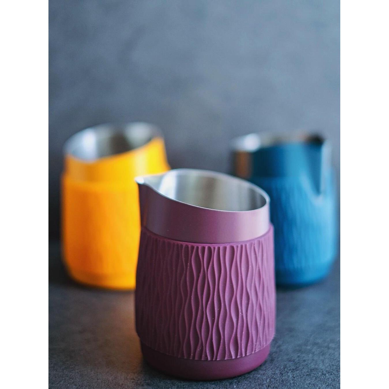 官方授权WPM惠家 拉花缸450ml咖啡拉花杯奶泡杯尖嘴圆嘴无把手款