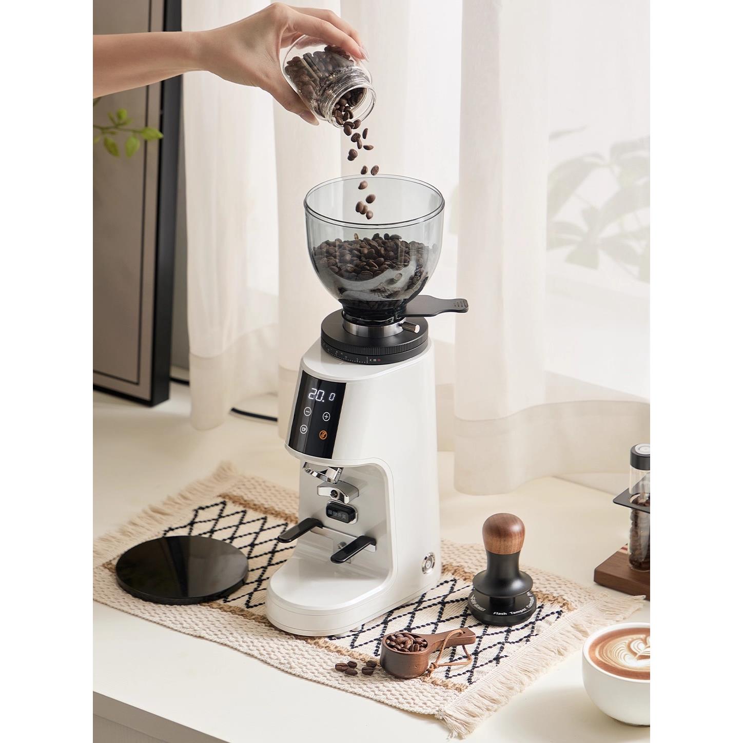 MOJAE/摩佳飓风磨豆机咖啡豆研磨全自动家商用电动多功能小型意式