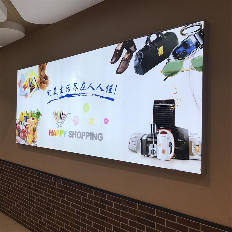 LED天花uv软膜无边户外防水卡布拉布灯箱广告牌定做双面圆形灯箱