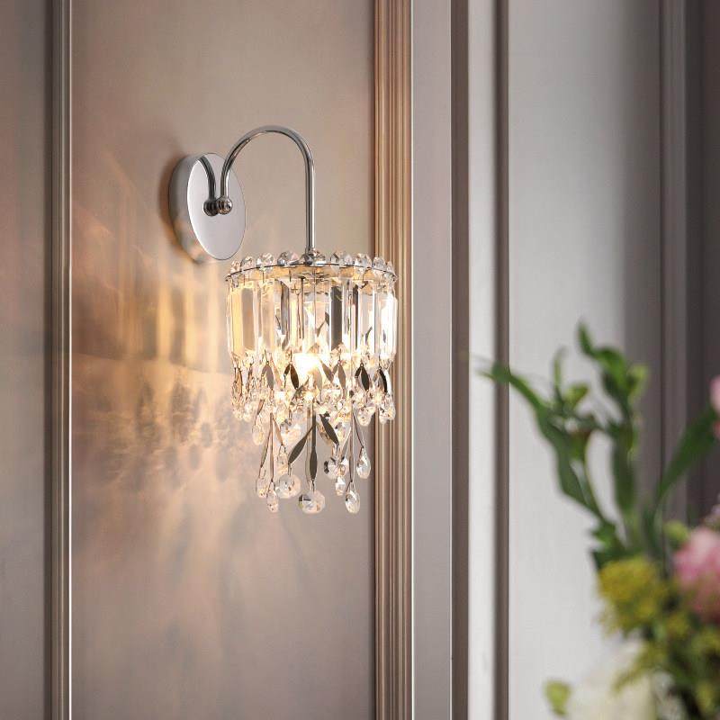 轻奢水晶壁灯现代客厅沙发电视背景墙灯卧室床头灯走廊装饰灯具,家装灯饰光源,壁灯,淘宝优惠券,粉丝福利购,淘宝优惠卷