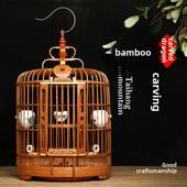 凯里笼新眉鸟笼大型全套鸟笼手工竹制八哥笼八哥鸟笼