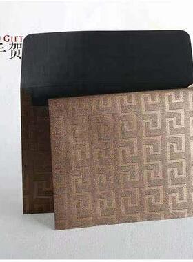 16x23cm贺卡信封A5浮雕花纹纸文件礼品袋空白手写珠光纸公司定制