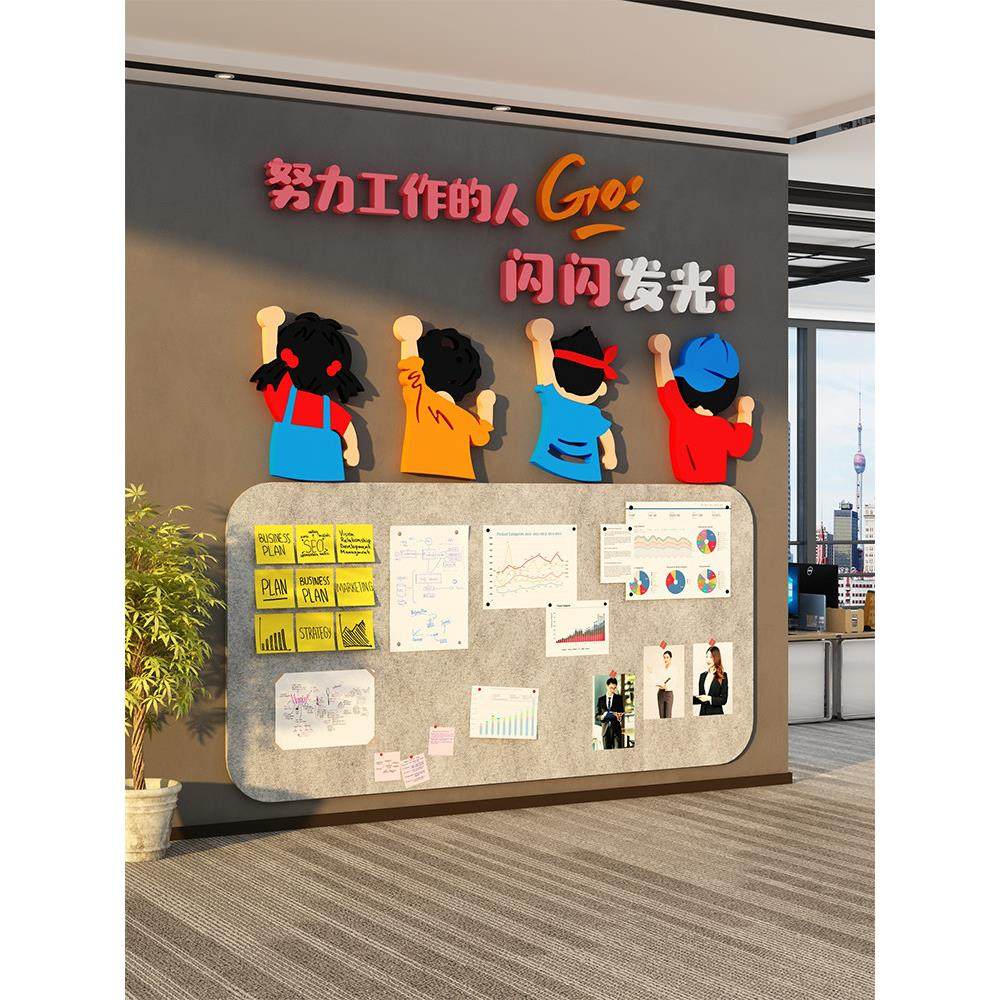 办公室员工风格展示毡墙饰面装饰布告栏照片背景板企业文化,家居饰品,软装墙贴,淘宝优惠券,粉丝福利购,淘宝优惠卷