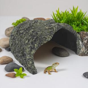 加大号爬台躲避屋陆龟用品乌龟躲避洞穴爬宠爬虫造景鱼缸乌龟晒台