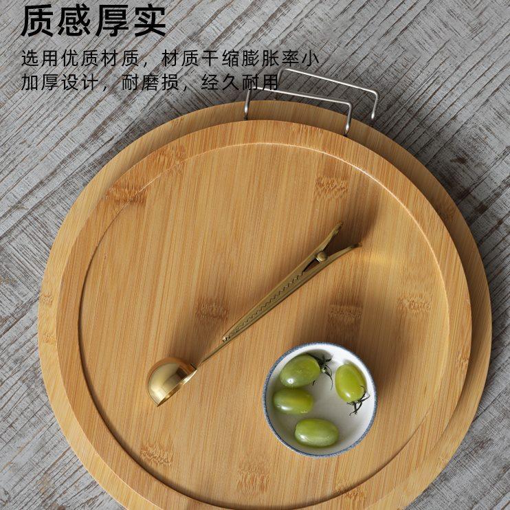 Kens竹木披萨盘餐厅INS风牛排盘日式家用食物托盘面包板点心盘