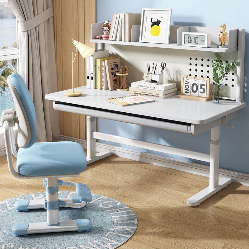 9C儿童学习桌可升降小学生书桌椅套装简约家用实木写字桌小孩课桌,住宅家具,儿童学习桌,淘宝优惠券,粉丝福利购,淘宝优惠卷