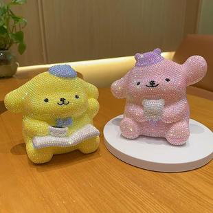 饰品 贴钻diy布丁狗存钱罐手工DIY粘钻材料包三丽鸥摆件满钻家居装