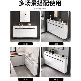 A10L约实木餐柜轻808奢岩户板小窄型靠边墙客餐厅一体25简储物30