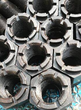 厂IMQ直供高强螺度镀锌开槽家母各GB6178开花螺帽做种异型