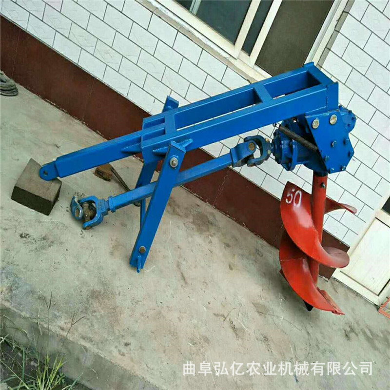 硬地旱田大型钻坑机工地挖坑打洞机园林植树刨坑机立柱打眼钻冰机