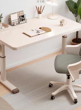 生桌子书桌学可升降手摇升降大白桌手摇桌升降桌简170约书写桌小