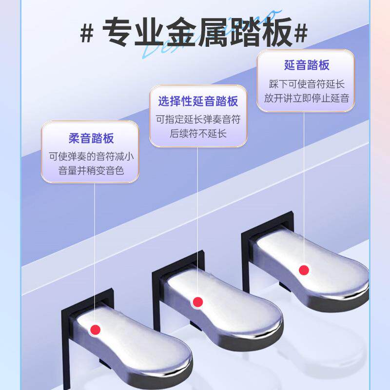 贝多钢辰8书8重锤键电琴盖桌家用成人无品牌/儿童幼师初翻学专业