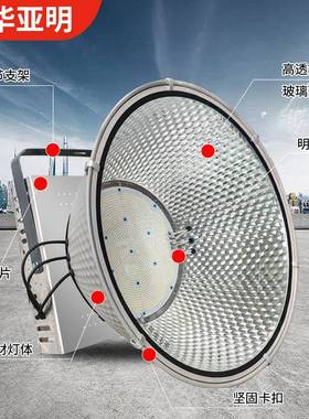 明亚明led塔吊灯800w1000w华工地灯400之w工2地照CQZ明000w建筑星