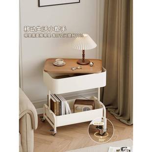 8代L意边几可移动茶几创现简约沙发边柜A客HXSJ2024厅小推车置物