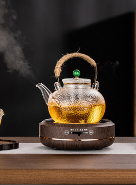 厂家直销炉元素电陶炉茶炉泡茶迷你小型煮茶器家用烧水玻璃蒸煮壶