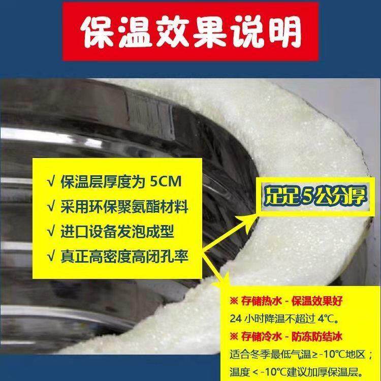 吨吨5吨空8吨不锈1钢气能太阳能保温热水2工程水箱家用商用储GJS