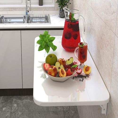 壁挂折叠房桌免打NOL孔出租房墙壁挂式折叠桌子餐桌家用厨上墙折