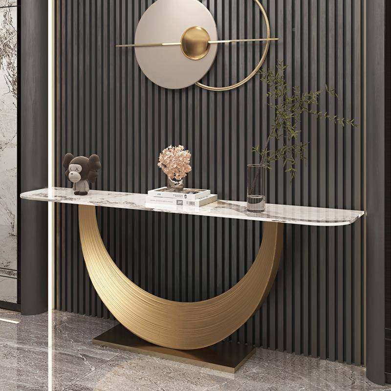 意式轻奢岩JGR板关创意玄关代台现简约玄柜入户门进走廊不锈钢玄