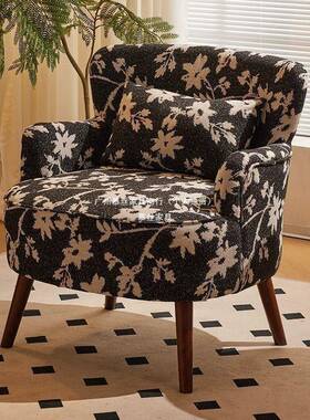 室慕丝组合美式客厅轻单人沙发奢家58351用时尚休闲卧阳台复古懒