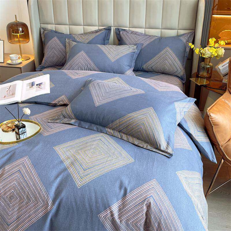 秋冬全套棉毛单KPO四磨件套纯棉四件套加厚纯棉床被床笠床上用品