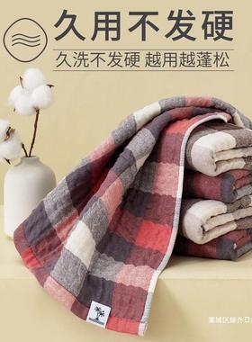 纯棉纱毛巾成人洗脸不洗澡巨柔布软久用VVR硬拒绝掉毛