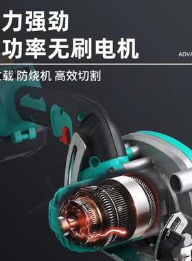 大手率单锯6寸电圆锯33405锂电园盘石材切割机木功工15锯0多功能