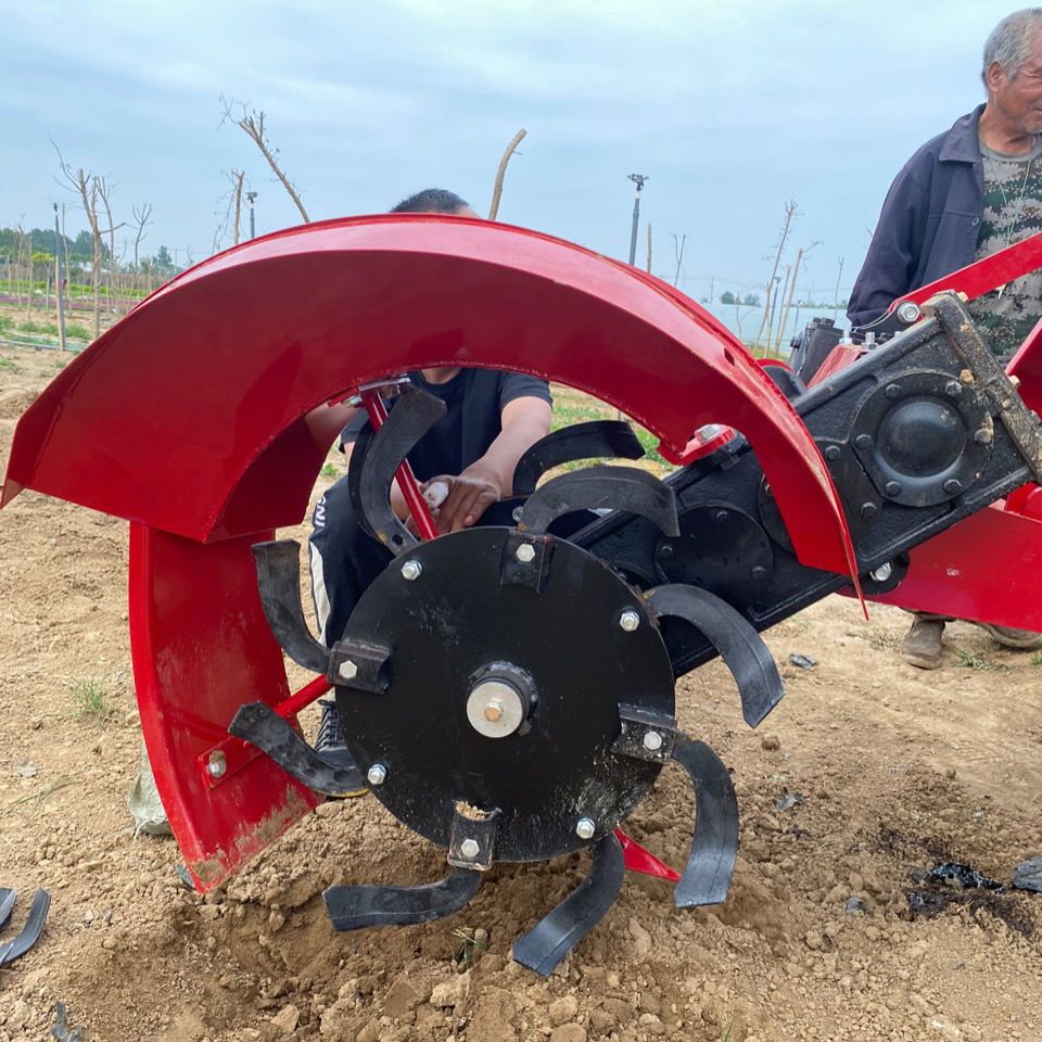 果园开沟机拖拉机带动大型深沟机开槽排水浇灌种植挖沟机测开中开